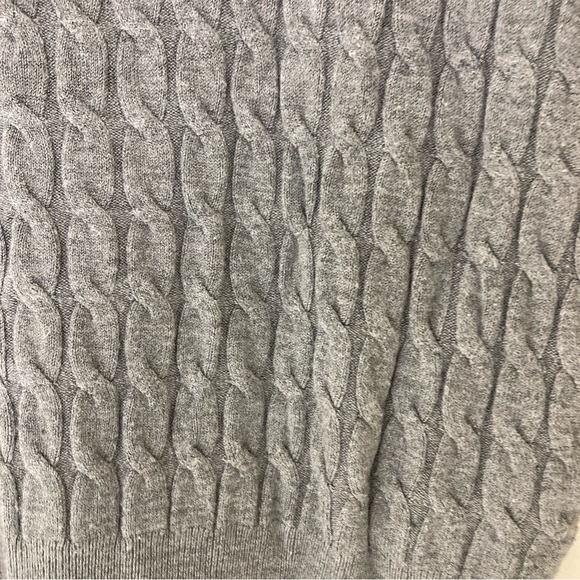 Zara Sweater Cable Knit Round Neck Gray Size M - Picture 5 of 15